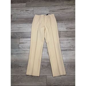 Linda Alland Ellen Tracy Cream Ivory Slacks Dress Pants Trousers Size 8